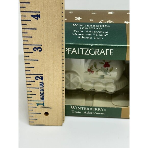 VTG 1999 Pfaltzgraff Winterberry Train Ornament NIB Christmas Holiday Decor - Picture 5 of 6